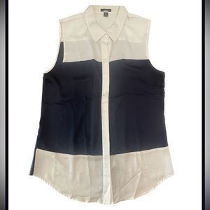 Ann Taylor color block sleeveless blouse